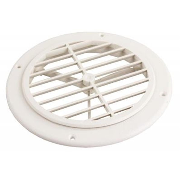 Thetford 94275 Ceiling Grill with Damper; White T6H-94275